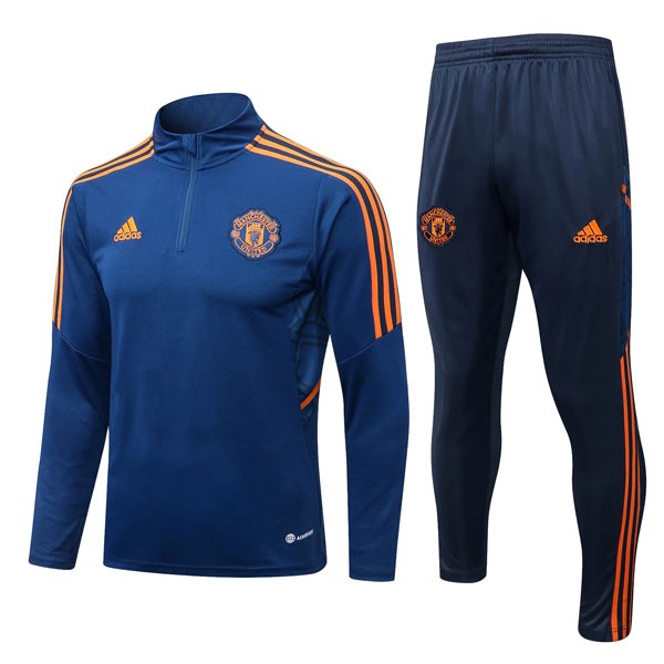 Sudadera De Training Manchester United 2022-23 Azul